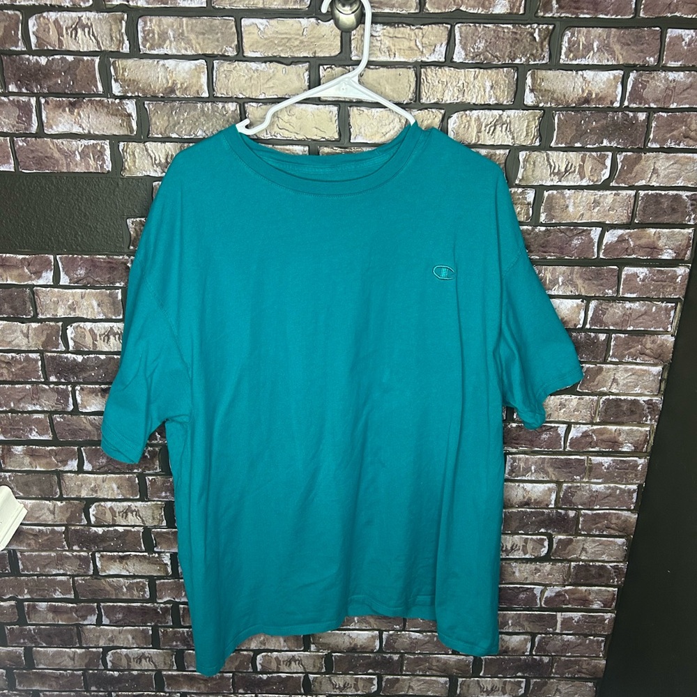 Champion Men's Teal T-Shirt
